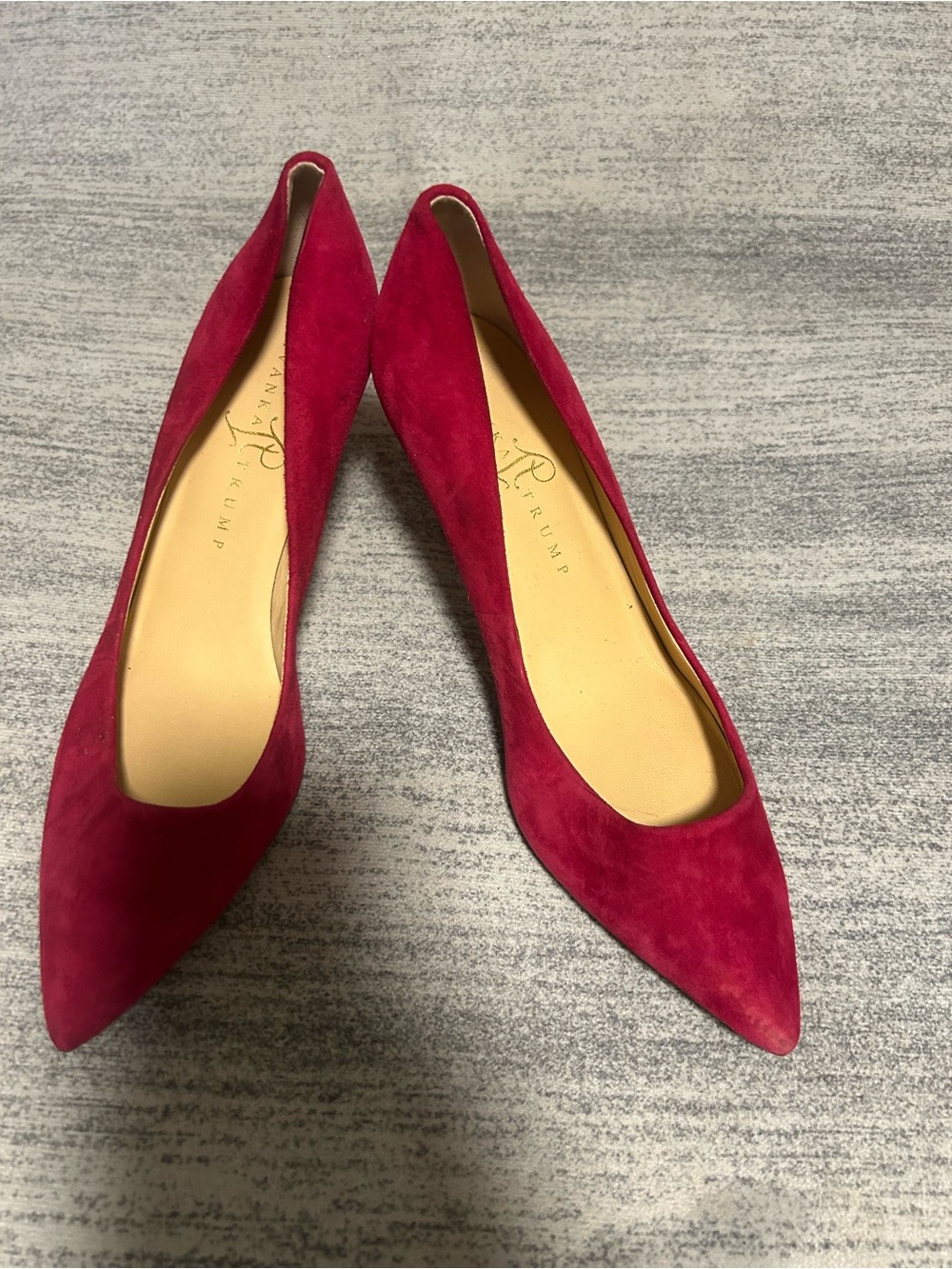 Ivanka Trump Hot Pink Suede Platform Pumps
